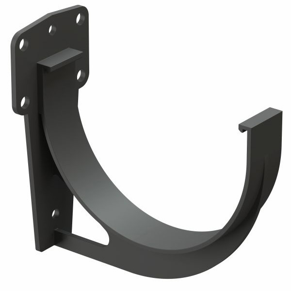 original-21081.jpg Кронштейн желоба Docke Premium пластиковый d120 мм графитовый серый RAL 7024 — изображение 1