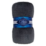 Плед 150х200 см TexRepublic Жаккард микрофибра темно-серый