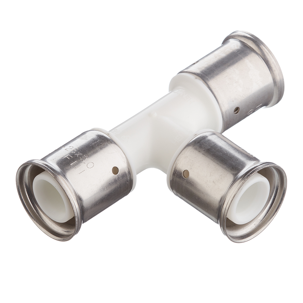 original-21266.jpg Тройник Henco (9PKW-262626) 26(пресс) х 26(пресс) х 26(пресс) PVDF белый — изображение 1