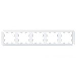 Рамка Systeme Electric AtlasDesign Antique пятиместная белая (ATN100105)