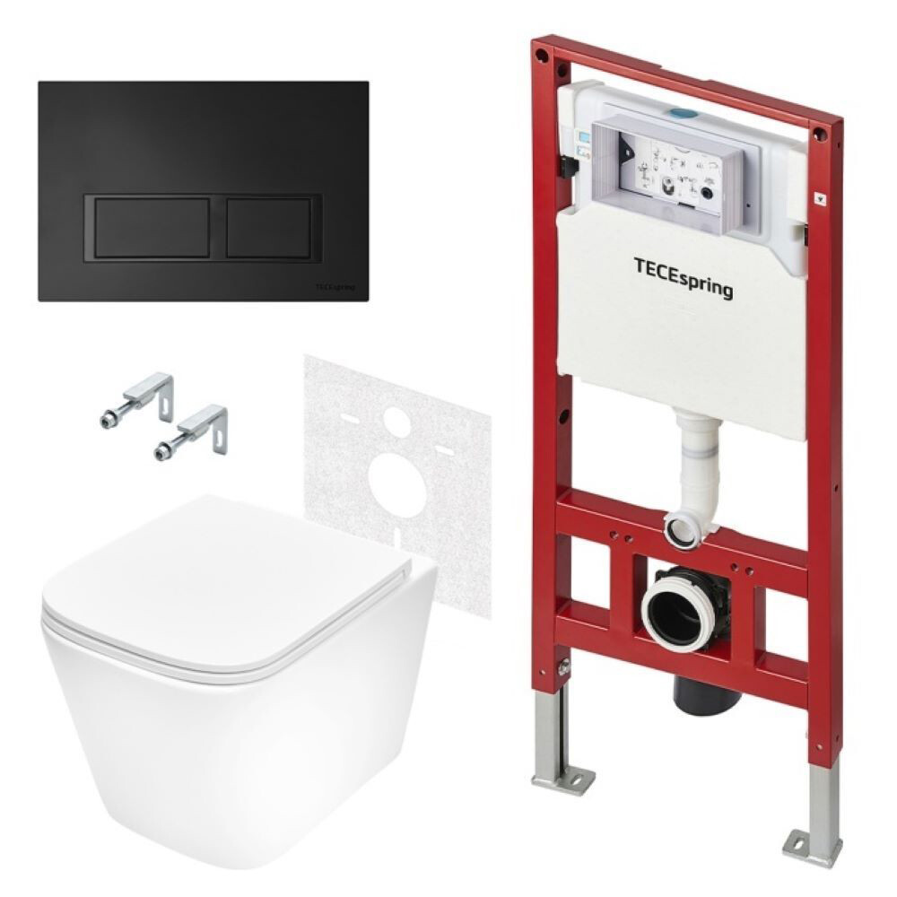 original-21443.jpg Комплект инсталляции TECE с унитазом Spring S с кнопкой черной и сиденьем дюропласт микролифт быстросъем (K955204WCSK401204WCS) — изображение 1