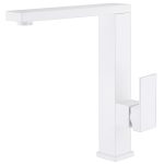 Смеситель для кухни Abber Daheim белый с высоким изливом однорычажный (AF8214W)
