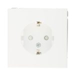 Розетка Systeme Electric ArtGallery встраиваемая белая со шторками (GAL000145)