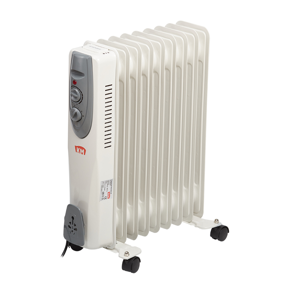 original-21744.jpg Обогреватель масляный КМ 2000 Вт 9 секций с сушилкой — изображение 1