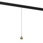 Светодиодный трековый светильник магнитный Elektrostandard Slim Magnetic 4200К 5 Вт 1 кв.м черный/латунь (85039/01)