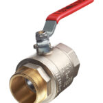 Кран шаровой латунный Valtec Base 2 ВР(г) х 2 НР(ш) ручка прямой (VT.215.N.09)