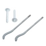 Кронштейн 7,2х170 мм для радиатора с дюбелями комплект серебристый (2 шт.) (RT06-02)