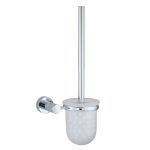 Ершик для унитаза WasserKraft Donau подвесной стекло/металл хром (K-9427)