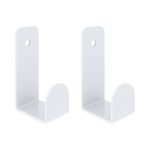 Крючок для ванной Ulitka Scandy одинарный на шуруп металл белый (2 шт.) (74104557)