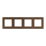 Рамка Legrand Inspiria четырехместная бронза (673969)
