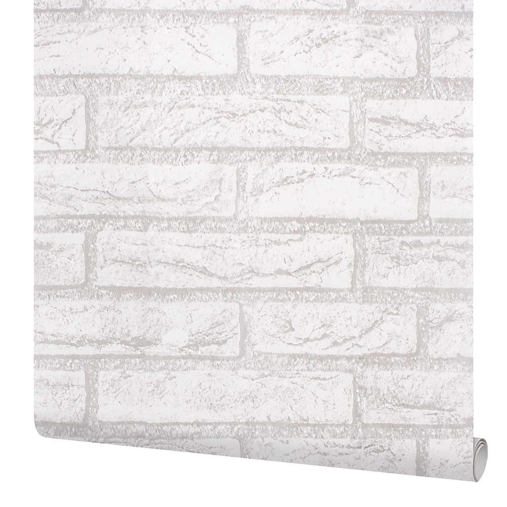 original-22948.jpg Пленка самоклеящаяся декоративная для окон и мебели кирпич серая 0,45х8 м Deluxe — изображение 1