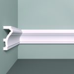 Молдинг из экополимера ударопрочный 70х28х2000 мм под покраску Bello Deco XPS M 7 белый
