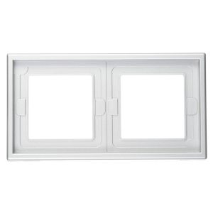 Рамка Systeme Electric ArtGallery двухместная алюминий (GAL440302)