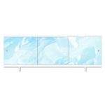 Экран для ванны фронтальный Метакам Монолит-М ПВХ 150х57 см голубой раздвижной (19563)