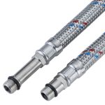 Подводка гибкая для смесителя CTM 1/2 ВР(г) х М10 штуцер 36 мм 120 см (CWFHS120)