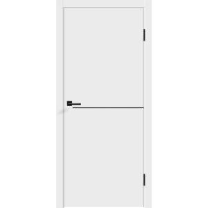 Дверь межкомнатная Smart H1 700х2000 мм ПВХ эмалит белая глухая с замком