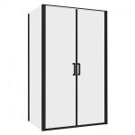 Душевой уголок Abber Sonnenstrand черный 100х85х195 см прямоугольник стекло прозрачное 6 мм (AG04100BC-S85B)