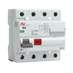 УЗО EKF Averes DV 40А 3P+N тип AC 100 мА 10 кА (rccb-4-40-100-ac-av)