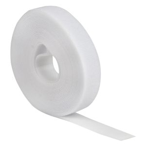 Хомут-липучка для крепления кабеля EKF PROxima 20 мм 5 м полиамидный белый (hlft-2-w)