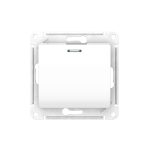 Переключатель Systeme Electric Glossa одноклавишный встраиваемый белый с подсветкой (GSL000163)