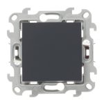 Переключатель Simon 24 Harmonie одноклавишный встраиваемый графит (2420251-038)