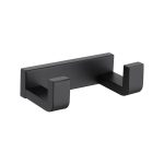 Крючок для ванной Abber двойной на шуруп металл черный (AA1750B)