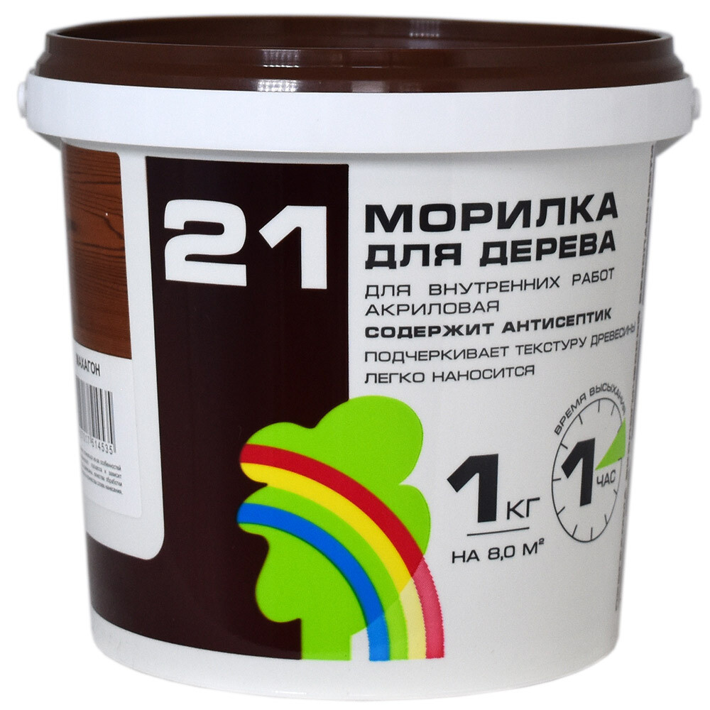 original-2417.jpg Морилка Радуга ВДАК водная антисептическая махагон 1 кг — изображение 1