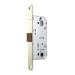 Замок врезной Fuaro PLASTP96WC-50 SG для межкомнатной двери под фиксатор матовое золото