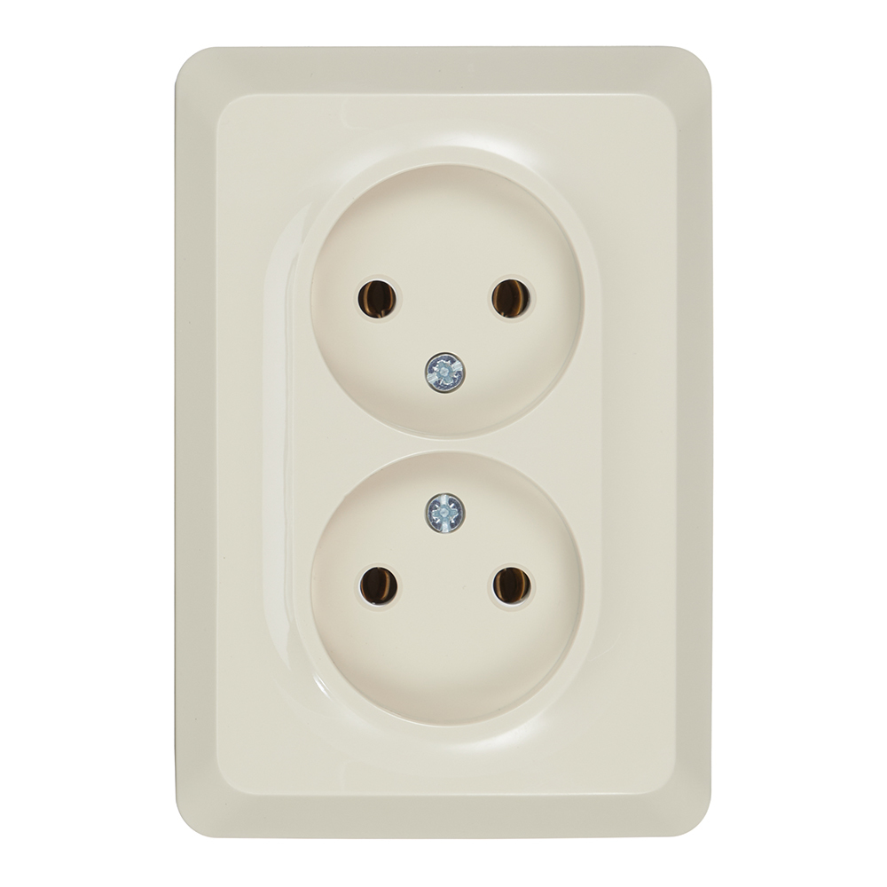 original-24229.jpg Розетка Systeme Electric Этюд накладная кремовая (PA16-105K) — изображение 1