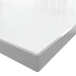 Панель стеновая для кухни искусственный камень с фаской 3000х600х12 мм white