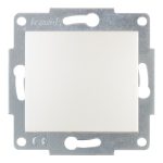 Выключатель Lezard Karina одноклавишный встраиваемый жемчужно-белый (707-3088-100)