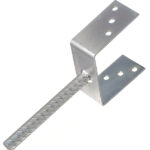 Опора колонны бруса U-образная оцинкованная d19 140х325х120х4 мм