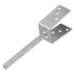 Опора колонны бруса U-образная оцинкованная d19 70х325х120х4 мм