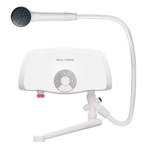Водонагреватель проточный Royal Thermo Smartfix TS (6,5 kW) душ и кран электрический 6,5 кВт вертикальный
