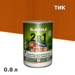 Антисептик Акватекс 2 в 1 биозащитный для дерева тик 0,8 л
