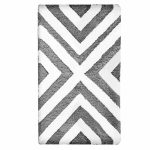 Коврик для ванной черный 80х50 см Delphinium Линия (103377)