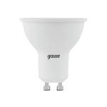 Лампа светодиодная Gauss GU10 4100К 9 Вт 830 Лм 150-265 В рефлектор MR16 матовая