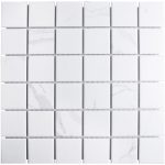 Мозаика Starmosaic Carrara Matt белая керамическая 306х306х6 мм матовая
