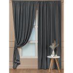 Штора блэкаут графит 160х270 см Amore Mio (99106)
