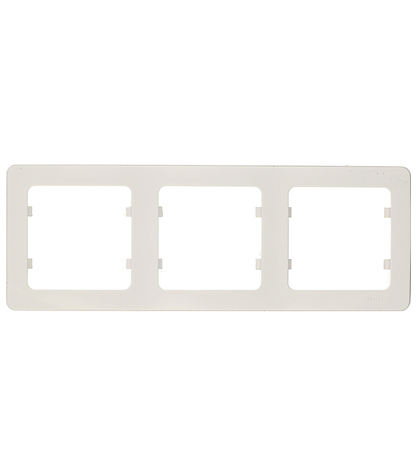 original-25357.jpg Рамка Hegel Master трехместная белая (Р403) — изображение 1