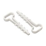 Дюбель-хомут для плоского кабеля PROxima 6-14 мм белый (100 шт.) (plc-cd1-6x14w)
