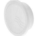 Решетка вентиляционная пластиковая приточно-вытяжная Era РПКФ d200 мм с фланцем d160 мм белая