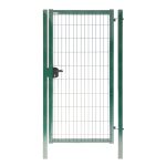 Калитка распашная с панелью 3D Medium и столбами 1х2,03 м зеленая RAL 6005