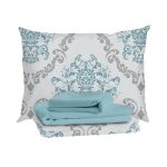 Комплект постельного белья Семейный тенсель Mona Liza Kate белый с простыней 240х260 см