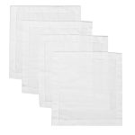 Салфетки сервировочные Rusby 45х45 см полулен белые (4 шт.)