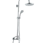 Душевая система Rossinka с верхним душем с лейкой со смесителем хром (S35-45)