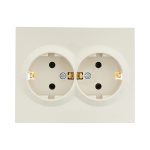 Розетка Lezard Vesna встраиваемая крем (742-0300-127B)