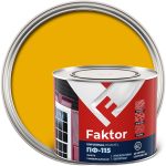 Эмаль ПФ-115 Faktor желтая полуматовая 1,9 кг