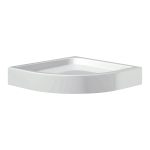Поддон AM.PM Gem акриловый 80х80х16 см полукруг белый низкий (W90T-401-080W)