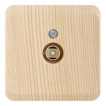 Розетка телевизионная Systeme Electric Этюд накладная сосна (TVA-002D)